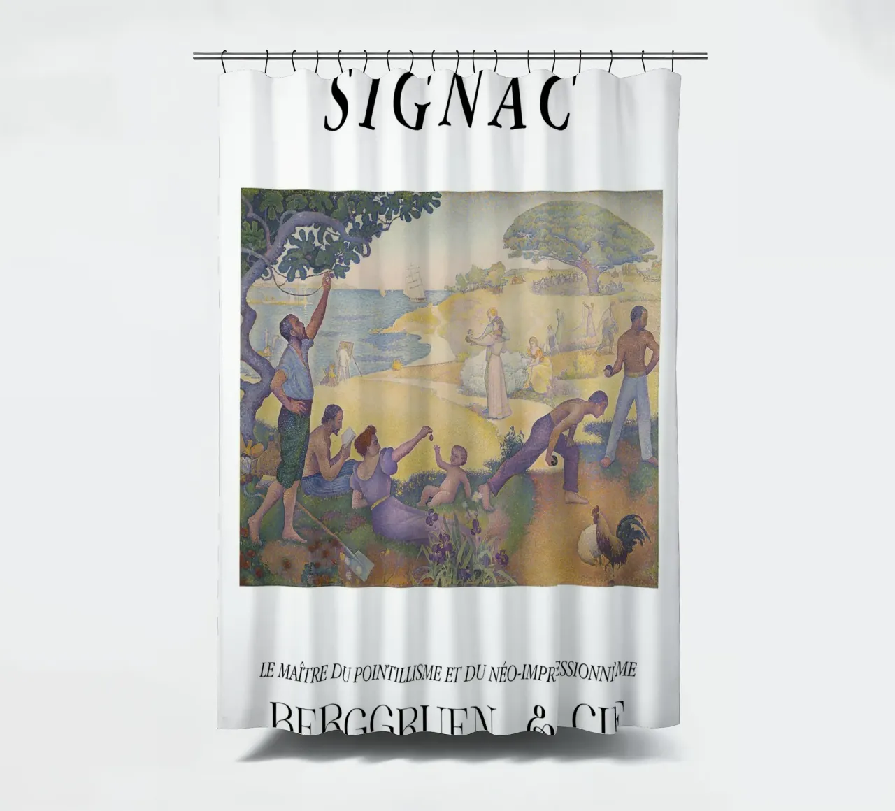 Paul Signac Harmonie Utopia Pointillisme Meester Berggruen douchegordijn van NorwesClub