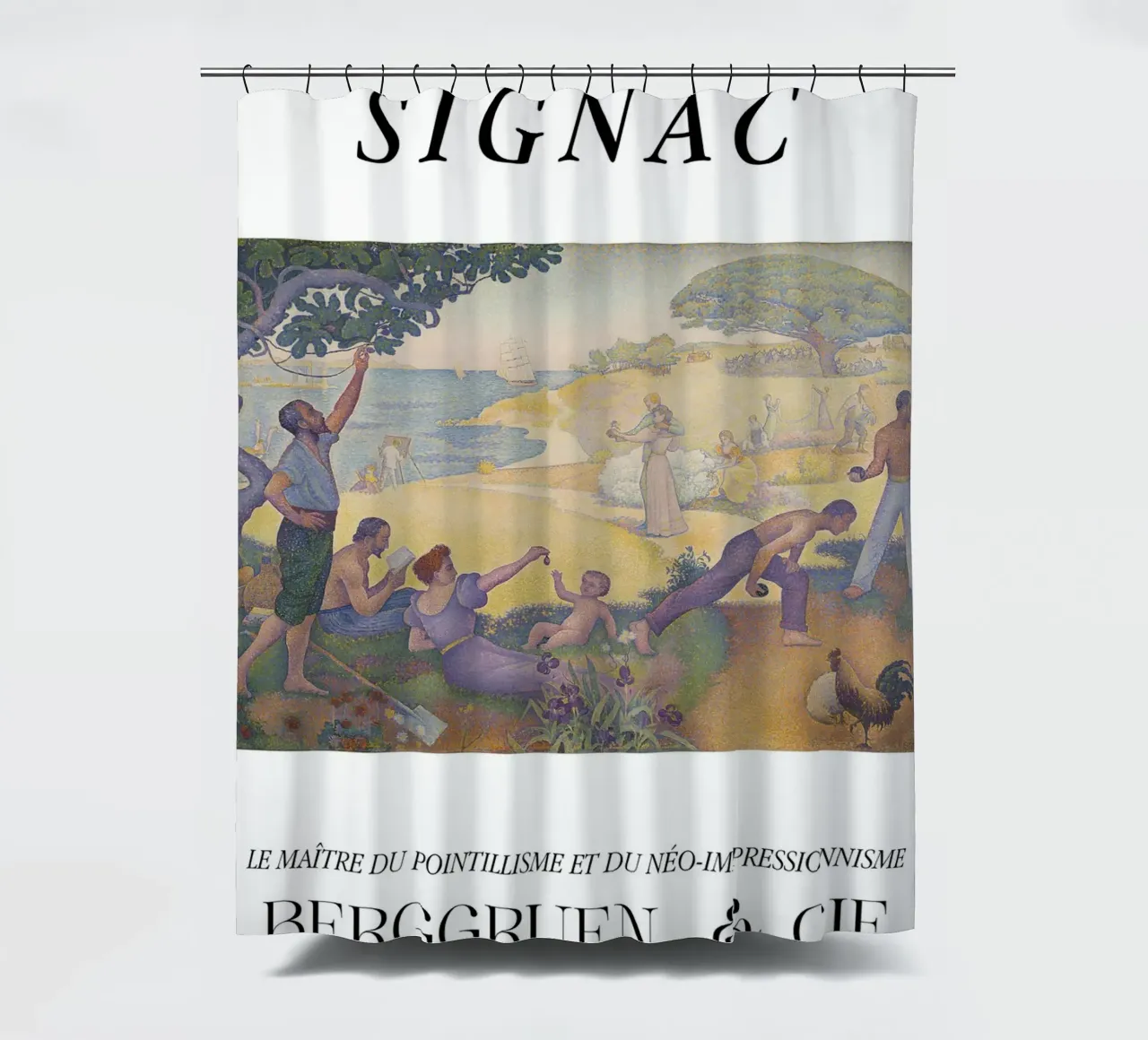 Paul Signac Harmonie Utopia Pointillisme Meester Berggruen douchegordijn van NorwesClub