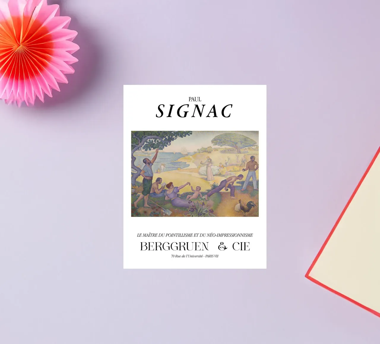 Paul Signac Harmonie Utopia Pointillisme Meester Berggruen sticker van NorwesClub