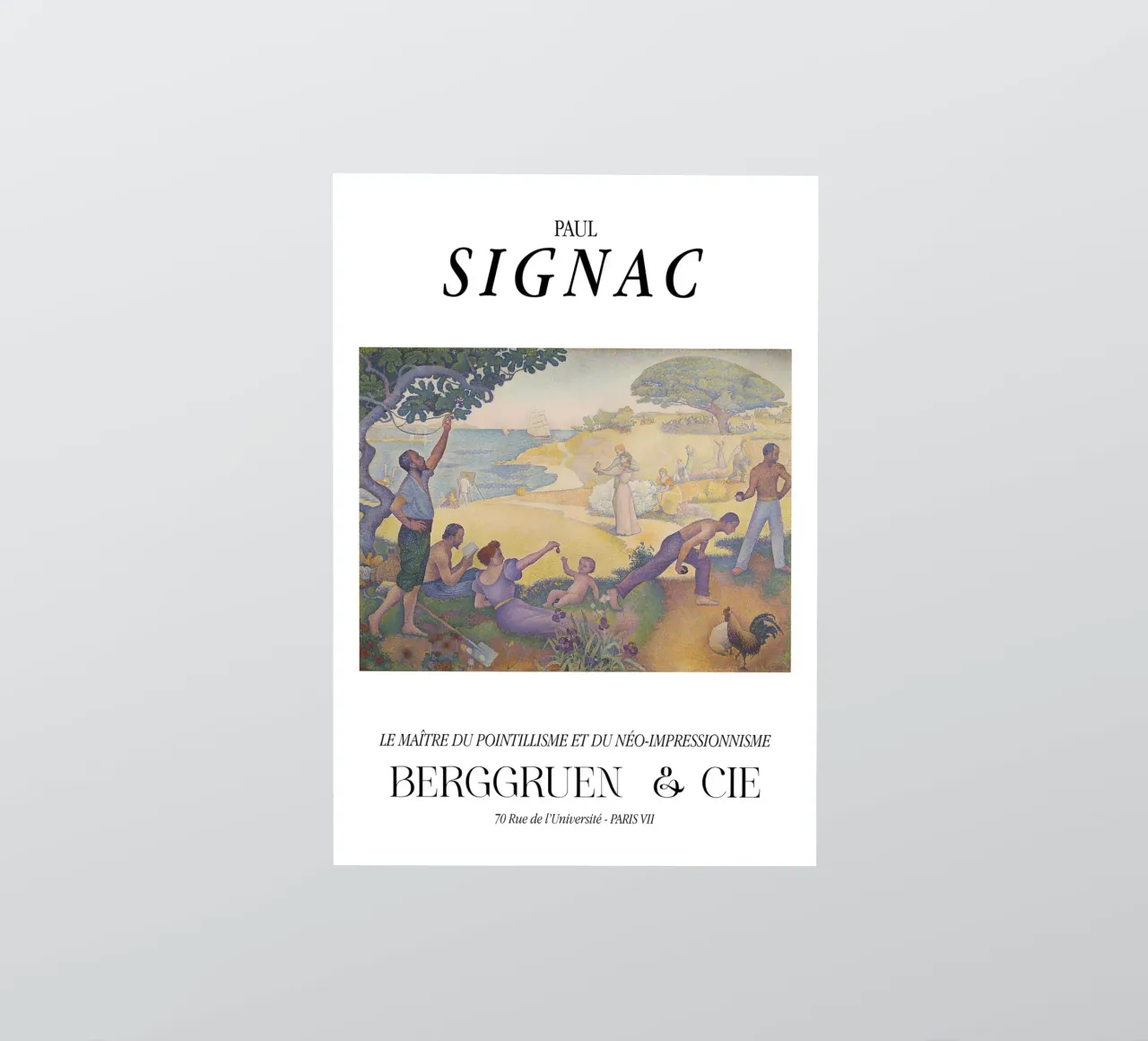 Paul Signac Harmonie Utopia Pointillisme Meester Berggruen sticker van NorwesClub