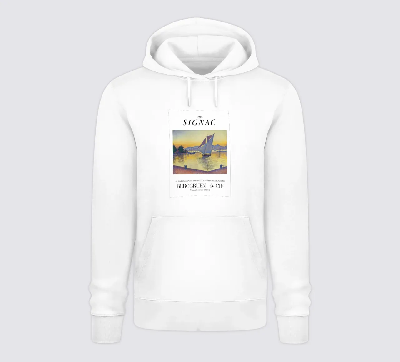 Paul Signac Port Sunset Pointillism Master Berggruen hoodie by NorwesClub