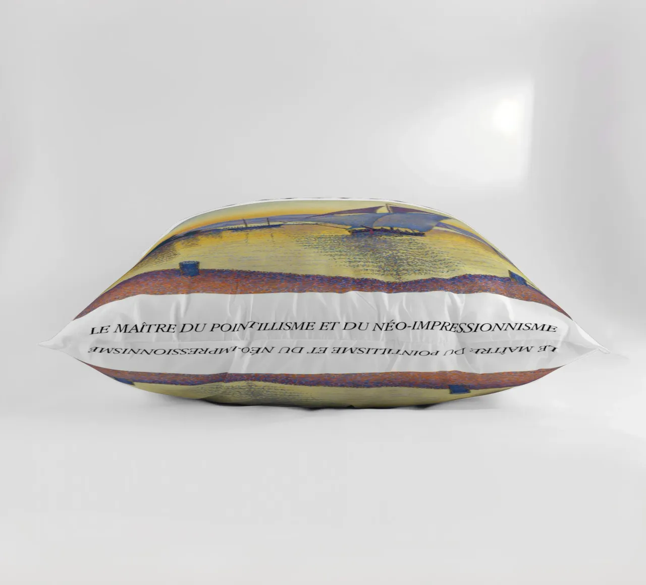 Paul Signac Port Sunset Pointillism Master Berggruen decorative cushion by NorwesClub