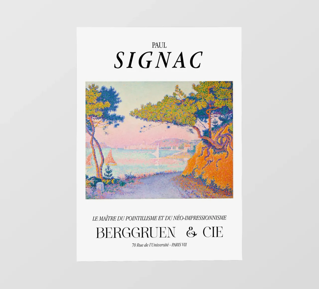 Paul Signac Golfe Juan Puntinismo Maestro Berggruen pellicola backlit da NorwesClub