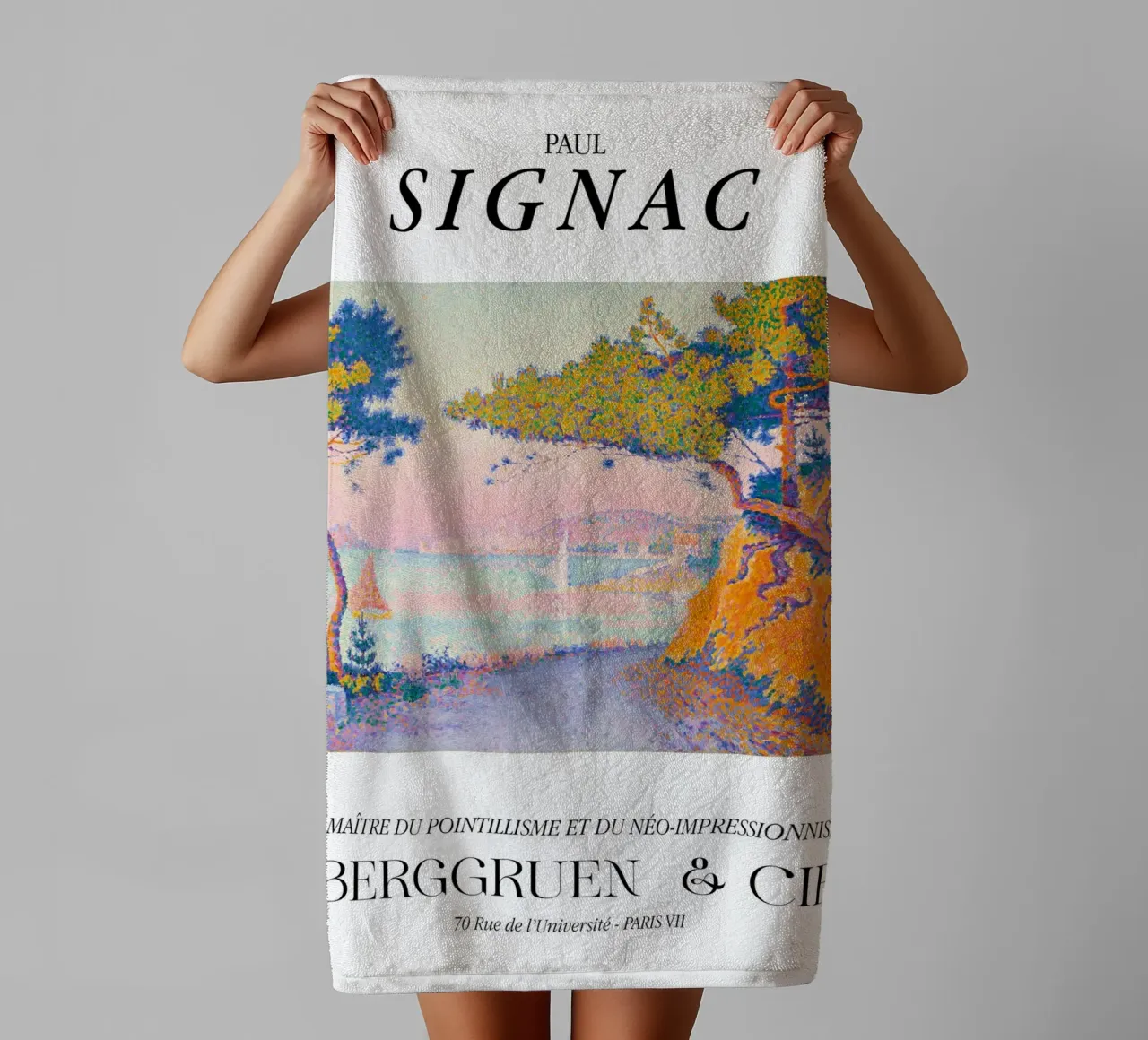 Paul Signac Golfe Juan Pointillisme Meester Berggruen badhanddoek van NorwesClub