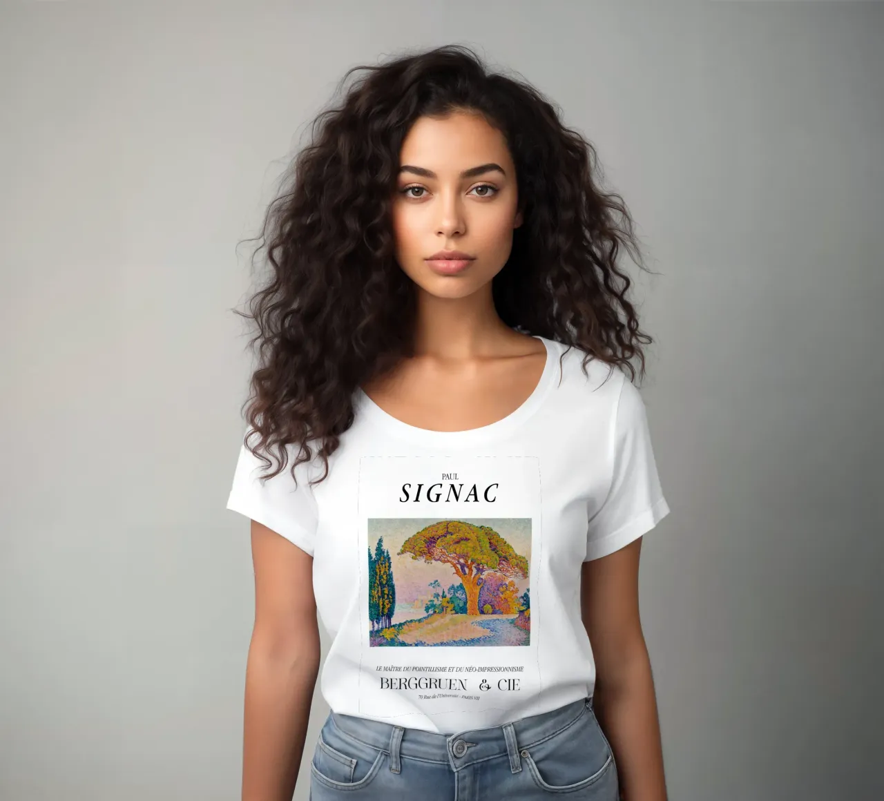 Paul Signac Bertaud Pine Pointillism Master Berggruen t-shirt ajusté pour femmes de NorwesClub