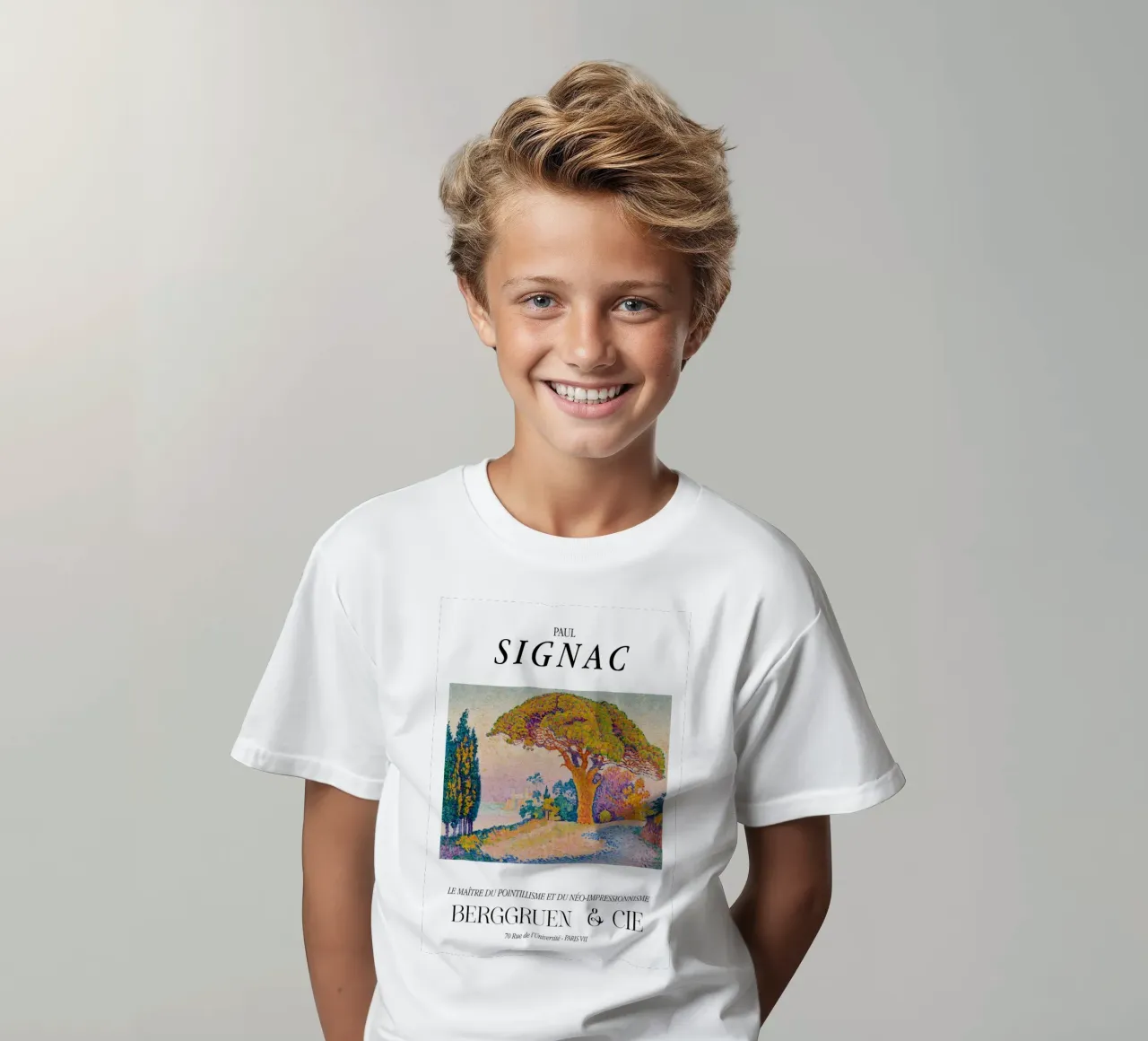 Paul Signac Bertaud Pine Pointillism Master Berggruen Kinder T-Shirt von NorwesClub