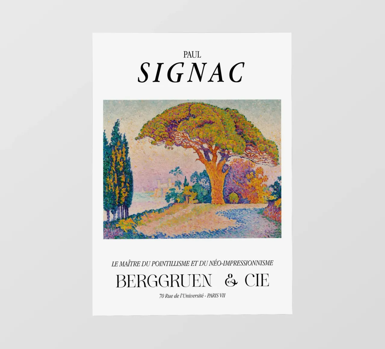 Paul Signac Bertaud Pino Puntinismo Maestro Berggruen pellicola backlit da NorwesClub