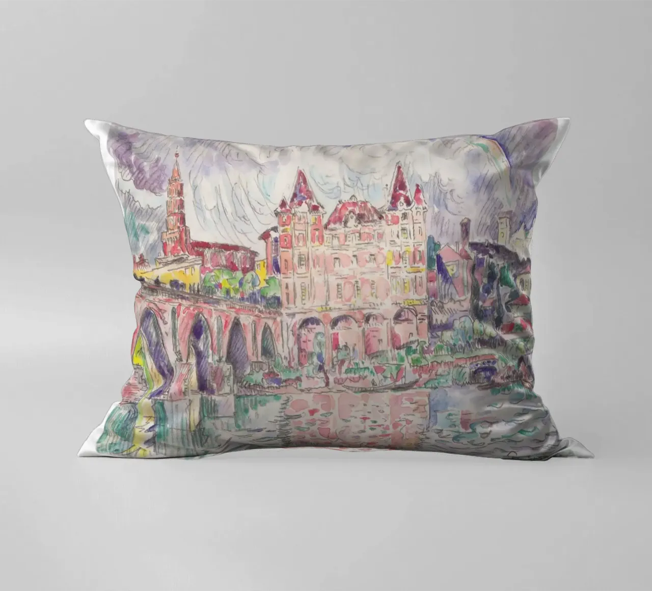 Paul Signac Montauban Pioggia Puntinismo Maestro Berggruen cuscino da NorwesClub