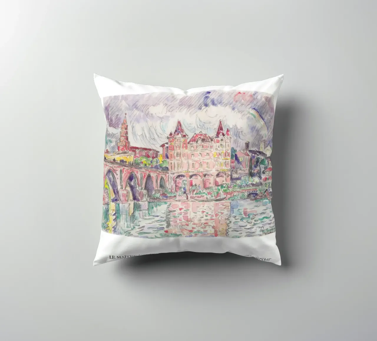 Paul Signac Montauban Pioggia Puntinismo Maestro Berggruen cuscino da NorwesClub