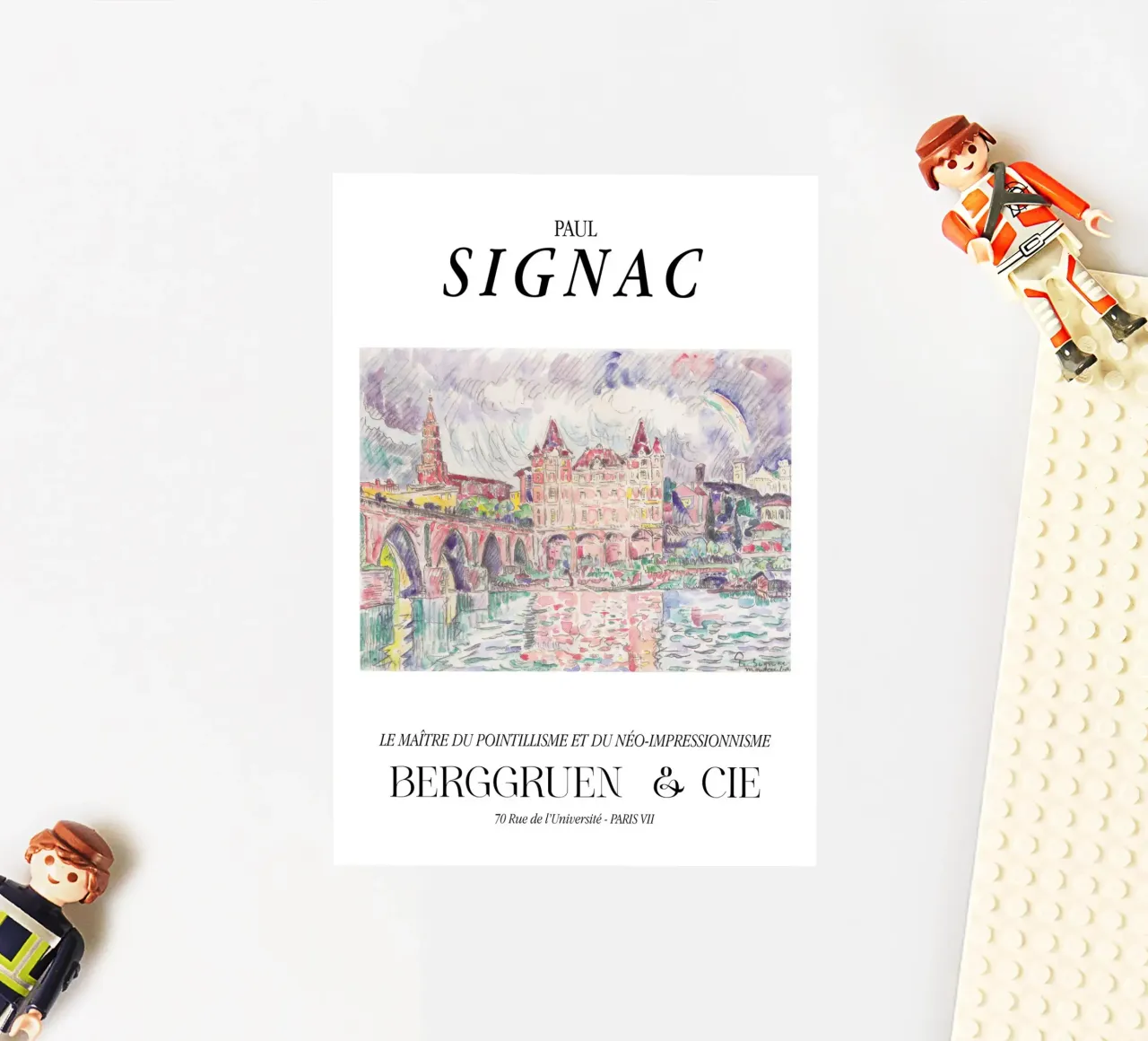 Paul Signac Montauban Rain Pointillism Master Berggruen Sticker von NorwesClub