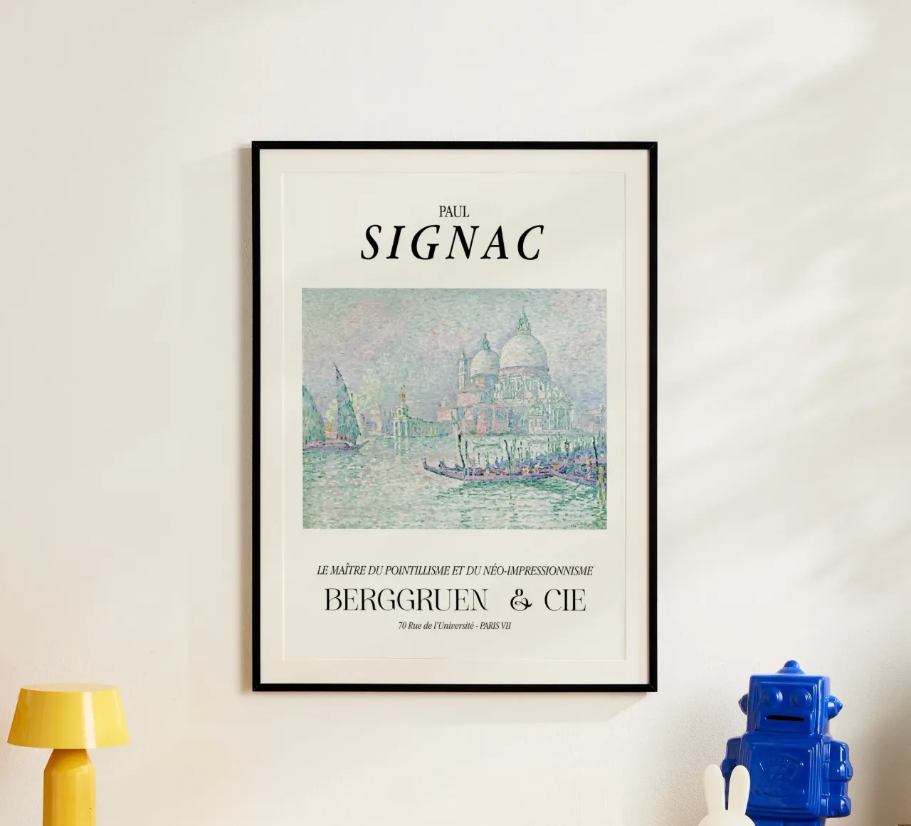 Paul Signac Venetië Groet Pointillisme Meester Berggruen poster met houten frame van NorwesClub