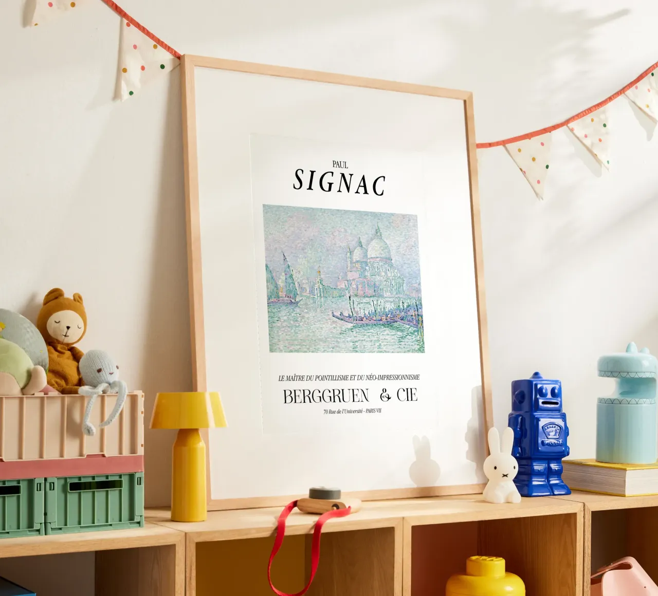 Paul Signac Venetië Groet Pointillisme Meester Berggruen poster met houten frame van NorwesClub