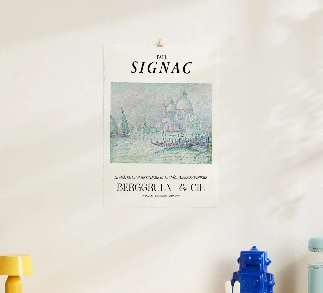 Paul Signac Venetië Groet Pointillisme Meester Berggruen poster met houten frame van NorwesClub