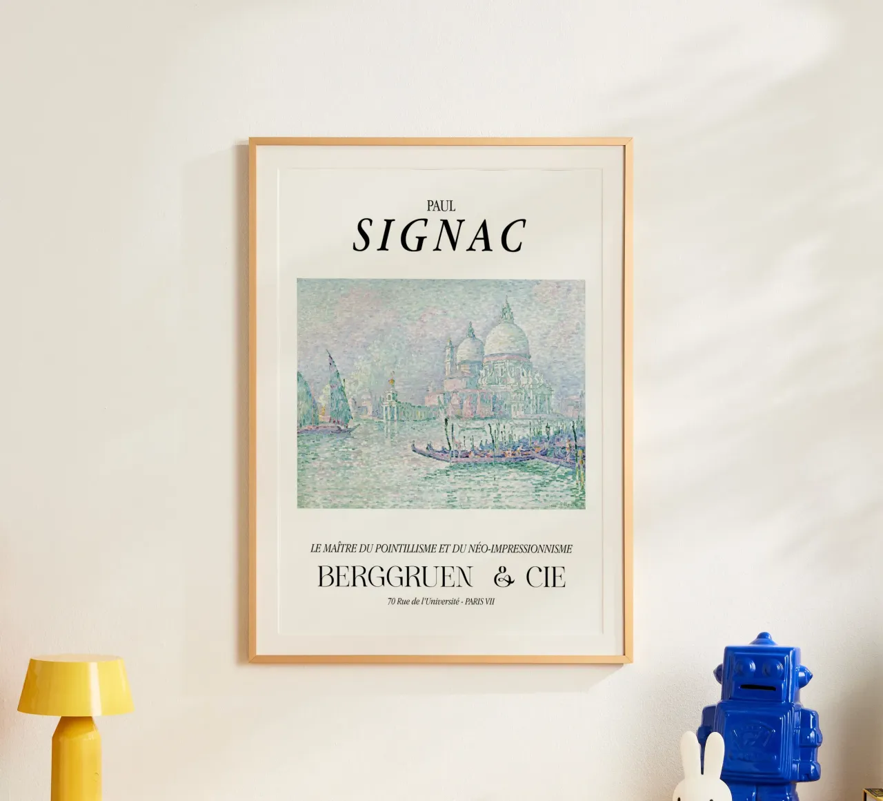Paul Signac Venetië Groet Pointillisme Meester Berggruen poster met houten frame van NorwesClub