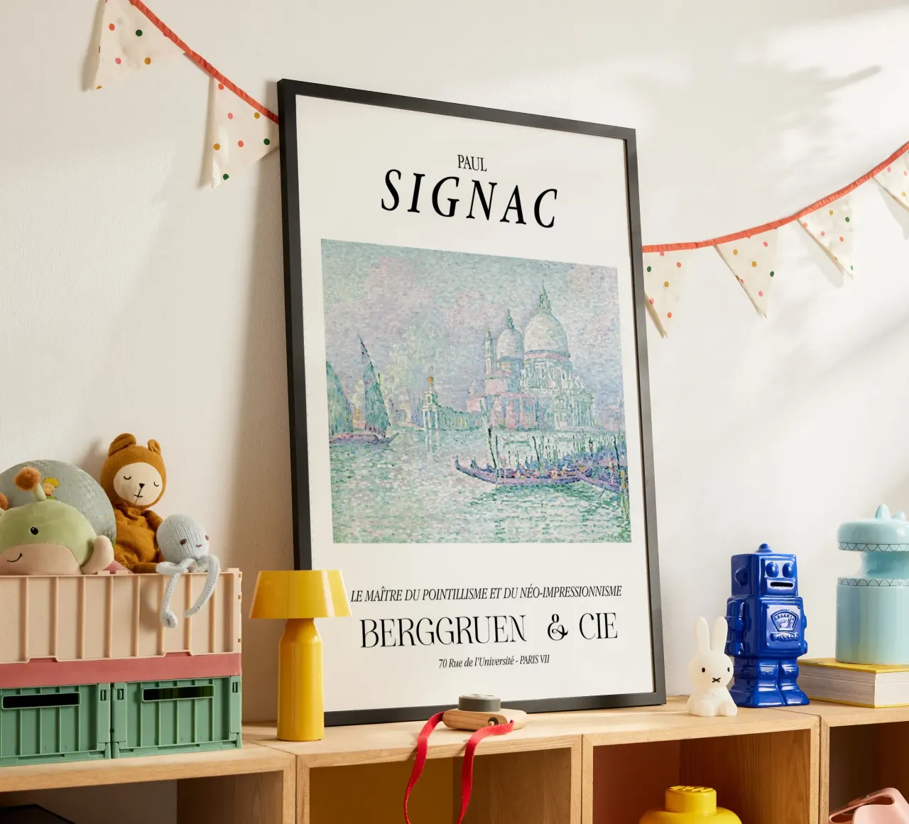 Paul Signac Venetië Groet Pointillisme Meester Berggruen poster met houten frame van NorwesClub