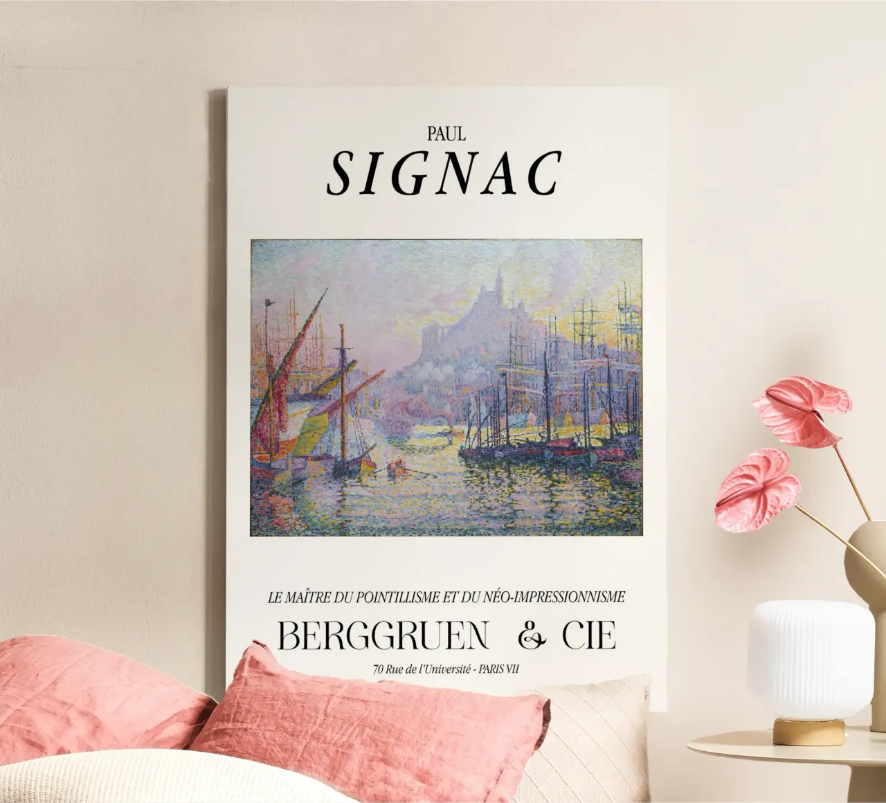 Paul Signac Marseille Port Pointillism Master Berggruen canvas by NorwesClub
