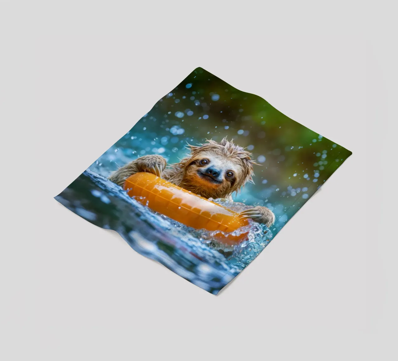 Luiaard in bad fleecedeken van SlothStella