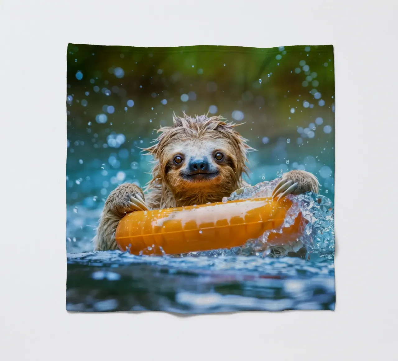 Luiaard in bad fleecedeken van SlothStella