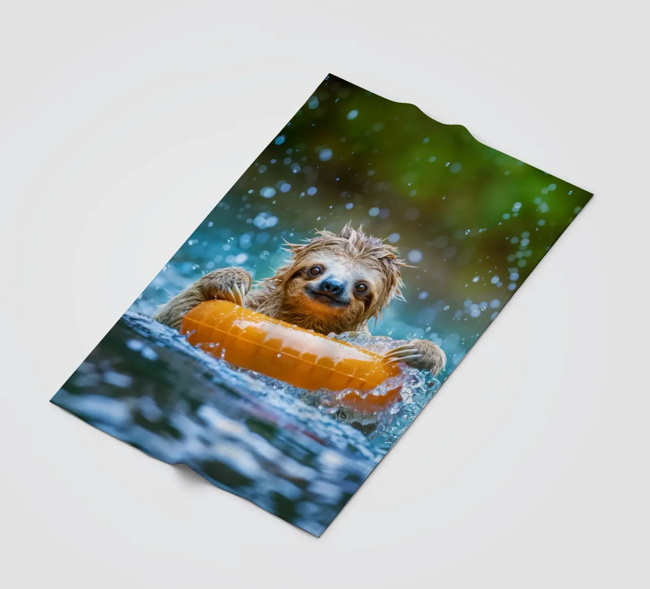 Luiaard in bad fleecedeken van SlothStella