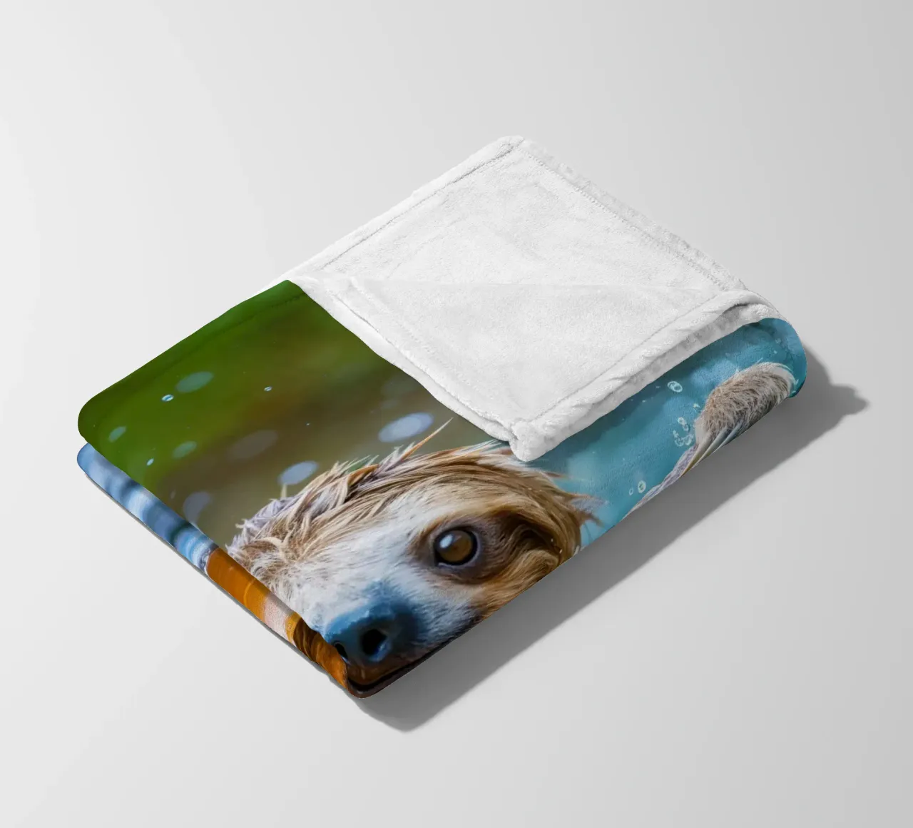 Luiaard in bad fleecedeken van SlothStella