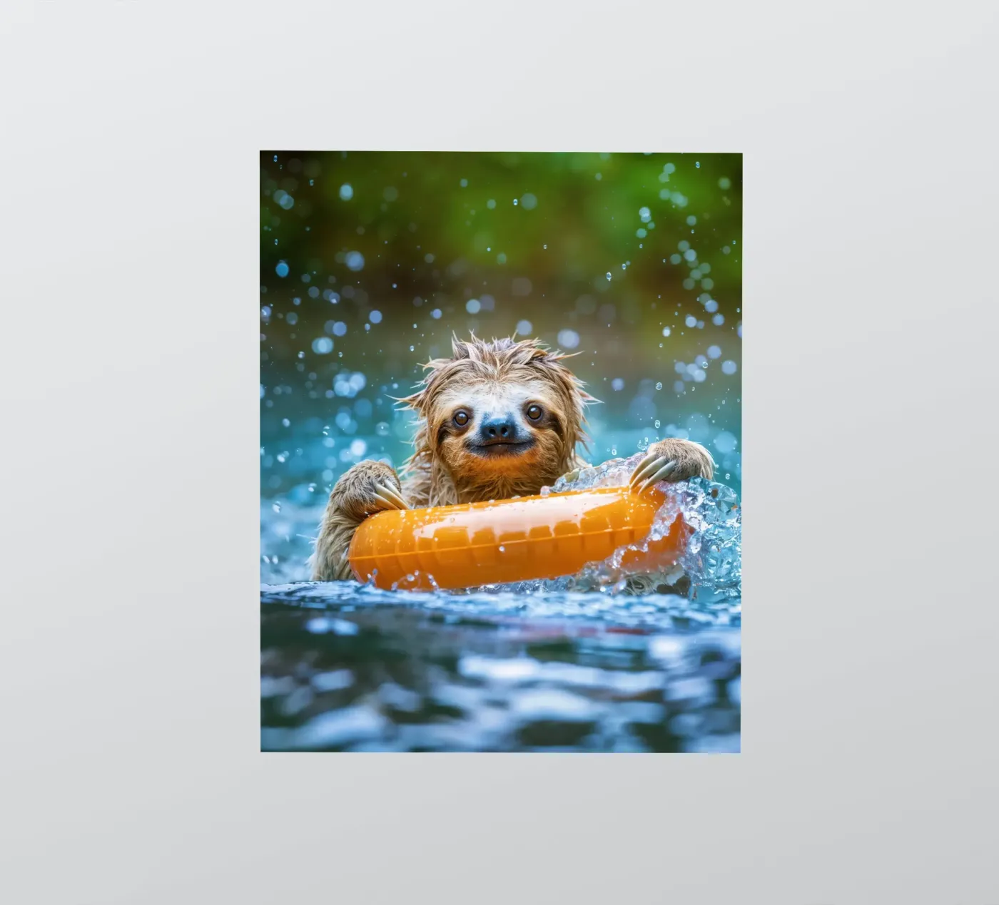 Sloth bathing sticker by SlothStella