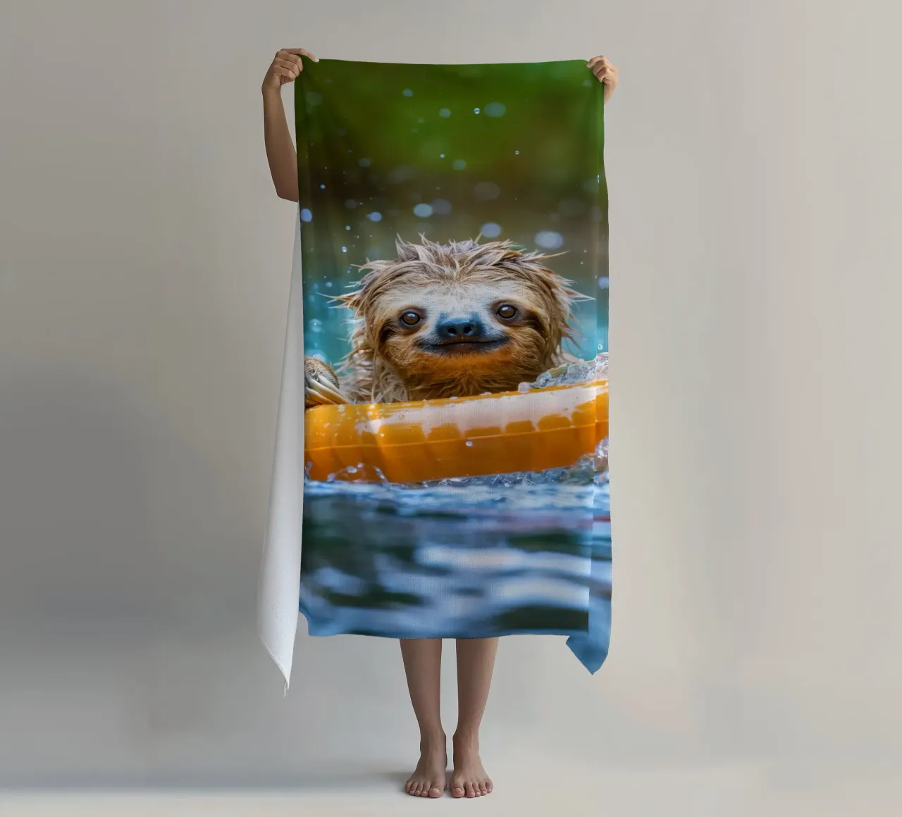 Sloth bathing strandhanddoek van SlothStella