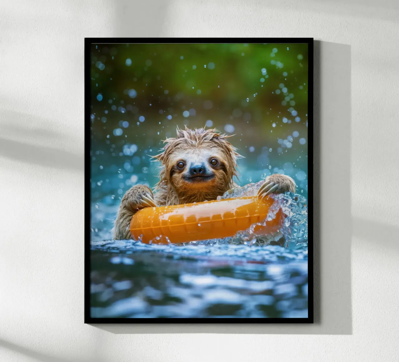Sloth bathing poster by SlothStella