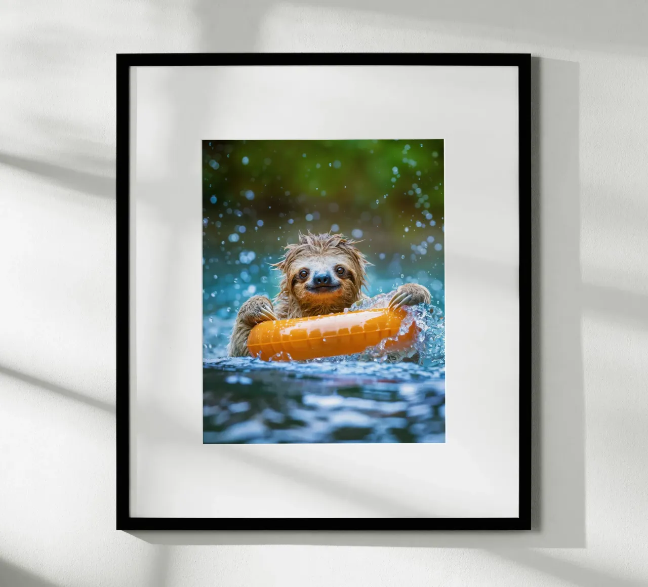 Sloth bathing poster by SlothStella