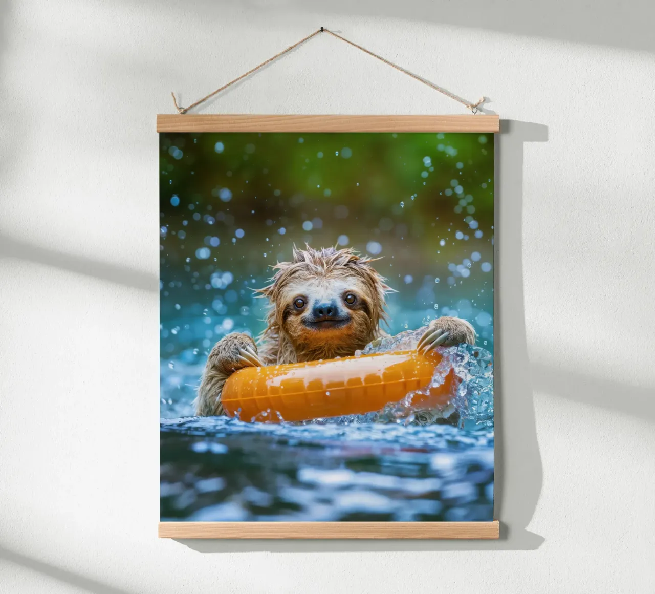 Sloth bathing poster by SlothStella