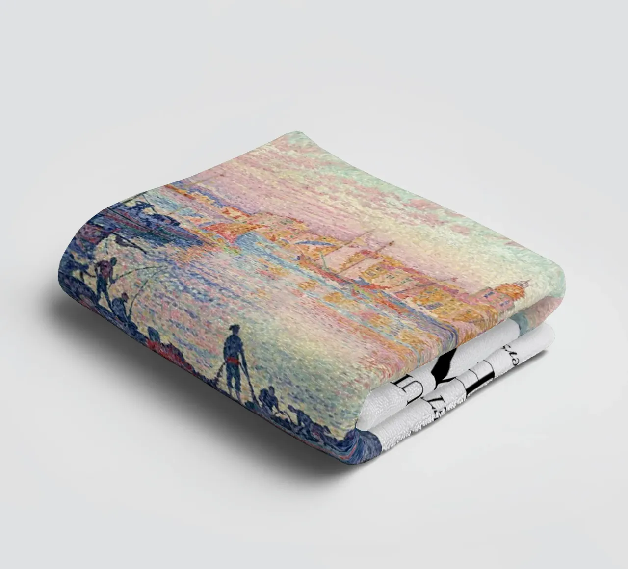 Paul Signac Saint-Tropez Port Pointillisme Meester Berggruen badhanddoek van NorwesClub