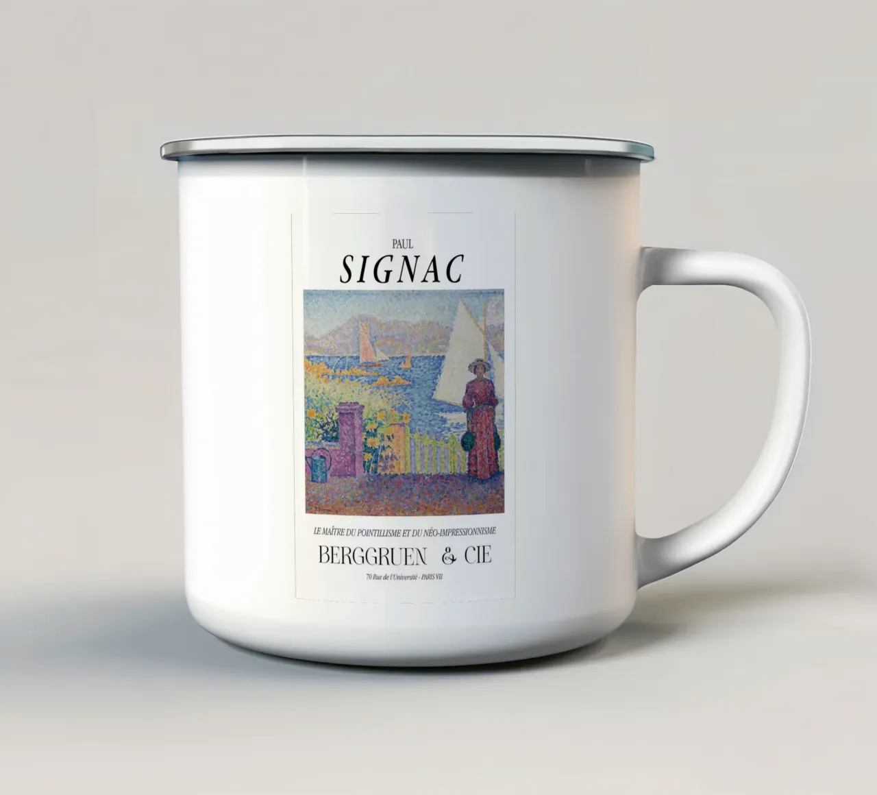 Paul Signac Porta di Saint-Tropez Puntinismo Maestro Berggruen tazza in smalto da NorwesClub