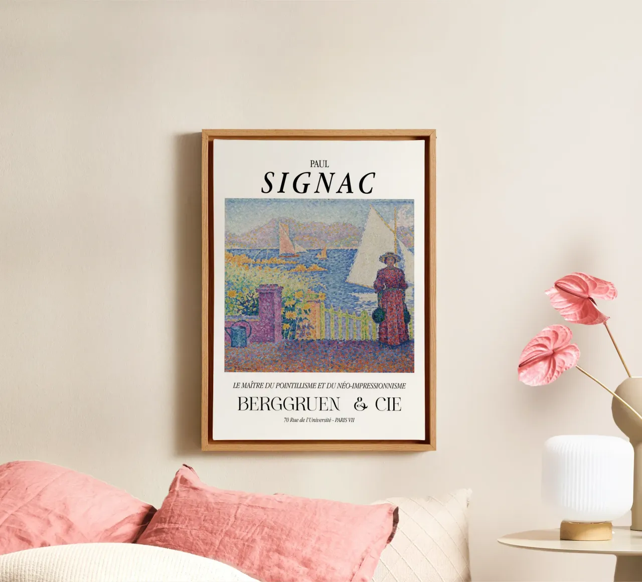 Paul Signac Poort Saint-Tropez Pointillisme Meester Berggruen canvas met Baklijst van NorwesClub