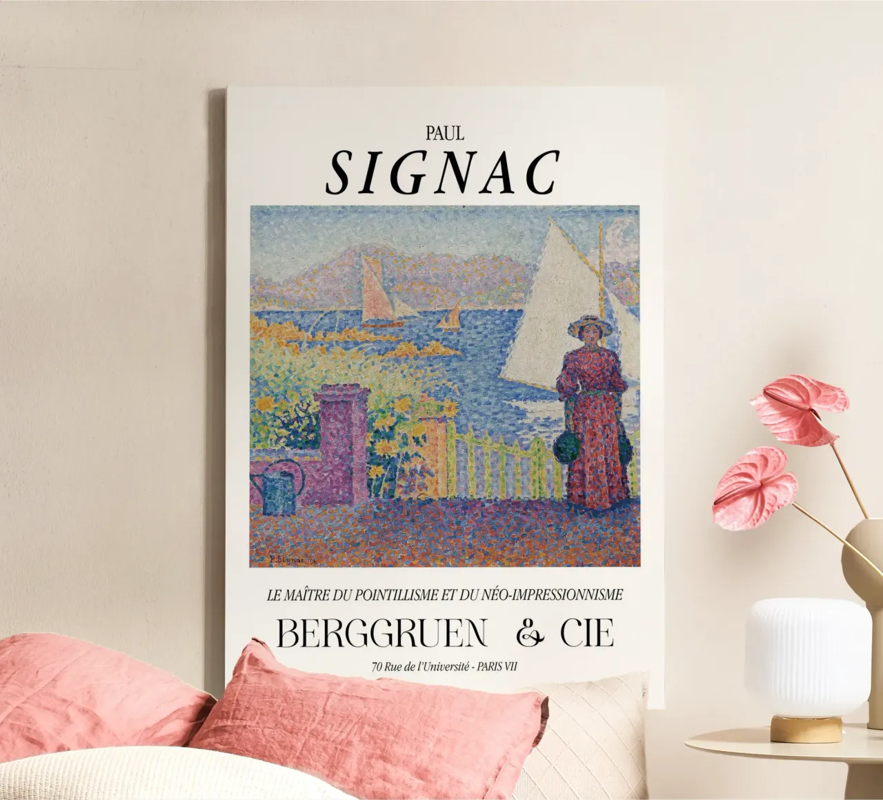 Paul Signac Poort Saint-Tropez Pointillisme Meester Berggruen canvas met Baklijst van NorwesClub