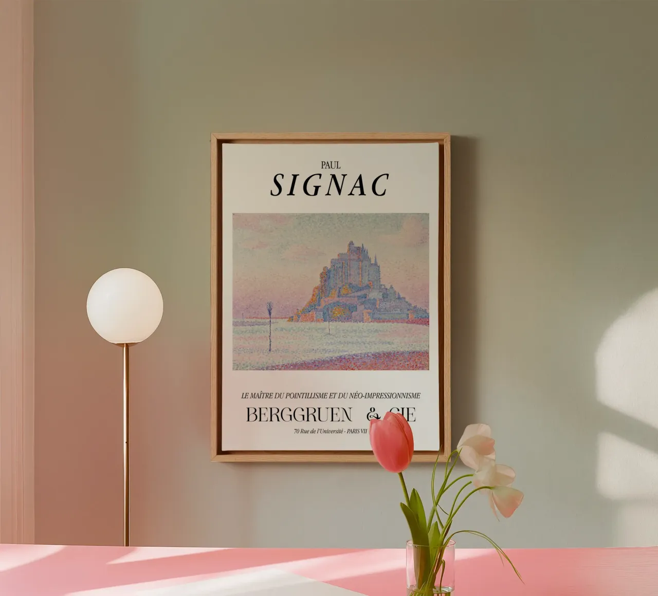 Paul Signac Mont Saint-Michel Pointillisme Meester Berggruen canvas met Baklijst van NorwesClub