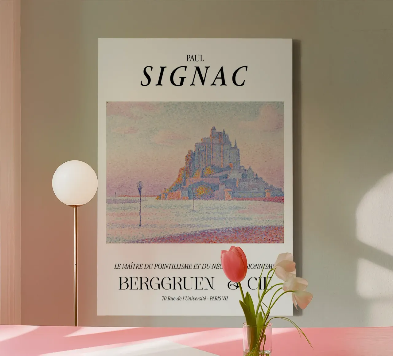 Paul Signac Mont Saint-Michel Pointillisme Meester Berggruen canvas met Baklijst van NorwesClub