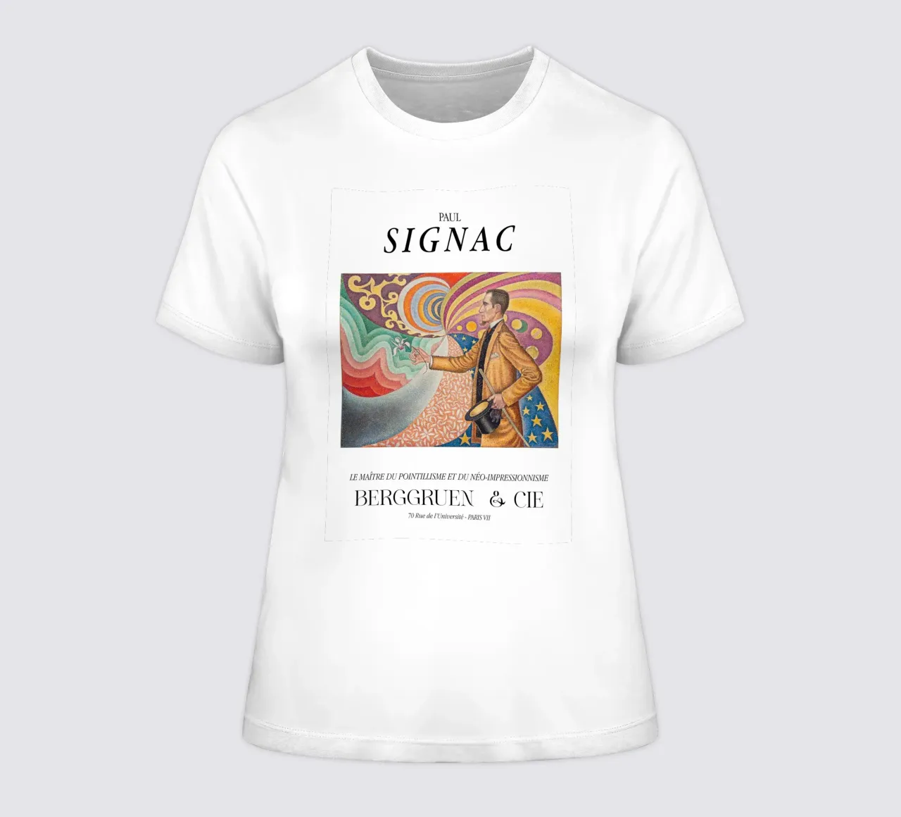 Paul Signac Félix Fénéon Pointillisme Meester Berggruen dames t-shirt getailleerd van NorwesClub