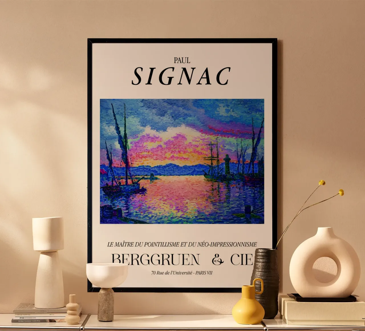 Paul Signac Haven Zonsondergang Pointillisme Meester Berggruen hahnemühle van NorwesClub