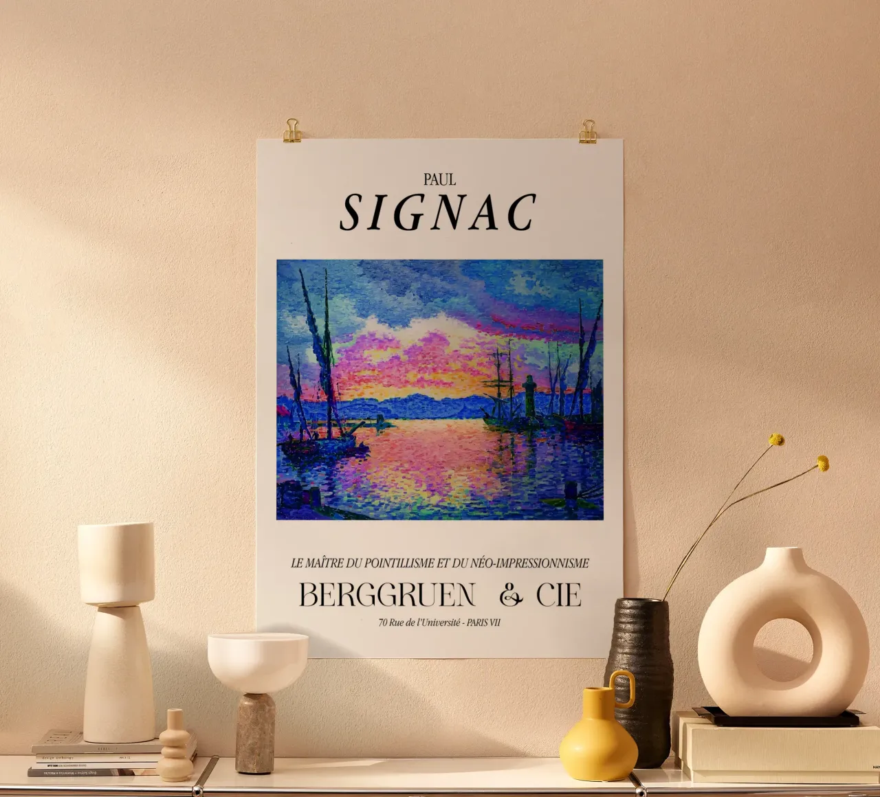 Paul Signac Haven Zonsondergang Pointillisme Meester Berggruen hahnemühle van NorwesClub
