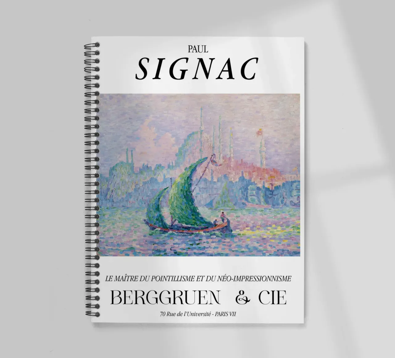 Paul Signac Venice Mist Pointillism Master Berggruen spiral notebook by NorwesClub
