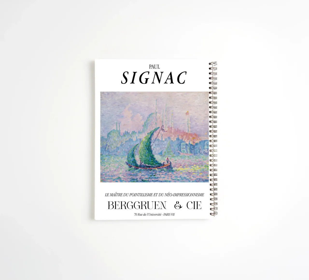 Paul Signac Venice Mist Pointillism Master Berggruen spiral notebook by NorwesClub
