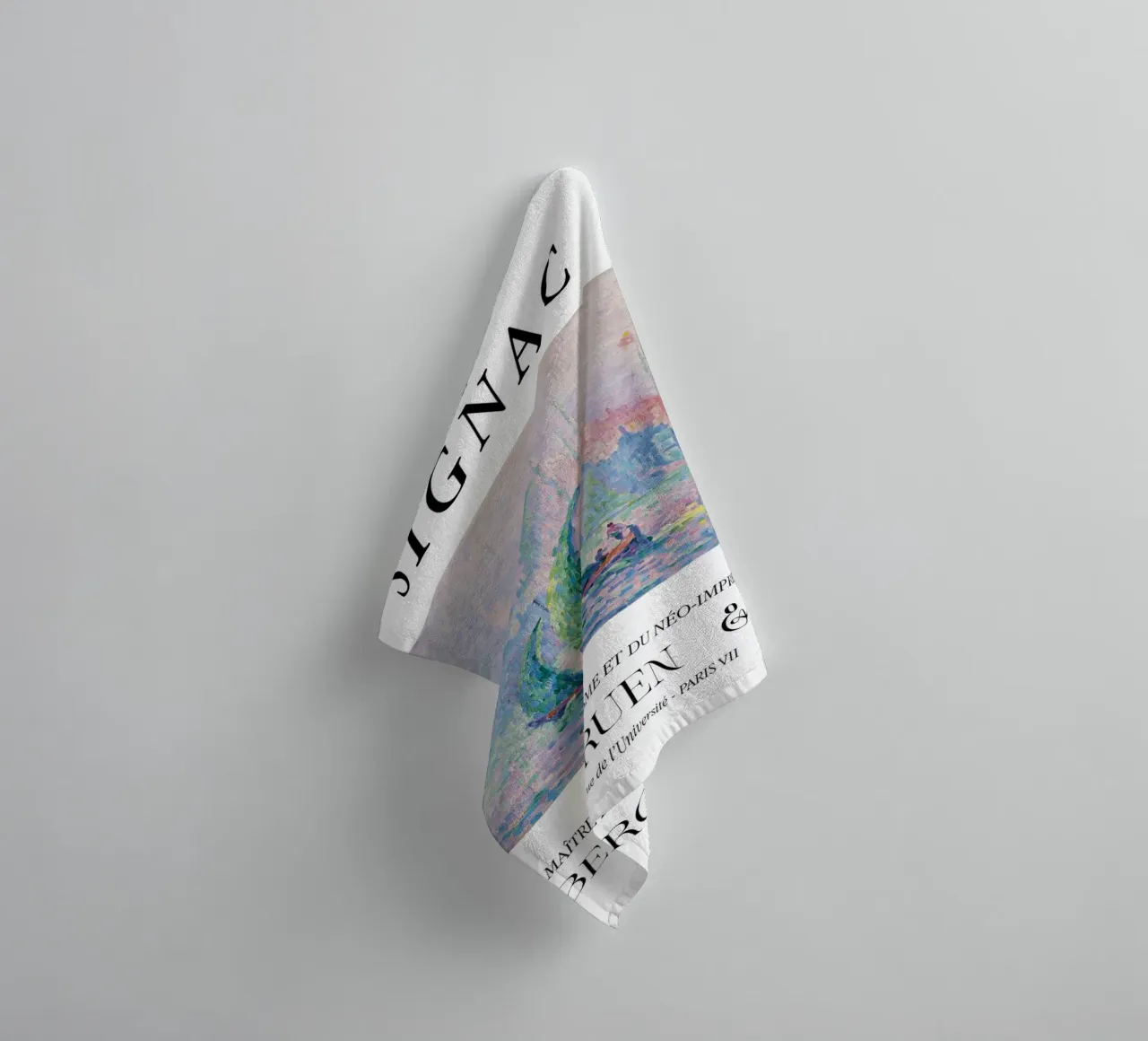 Paul Signac Venice Mist Pointillism Master Berggruen towel by NorwesClub