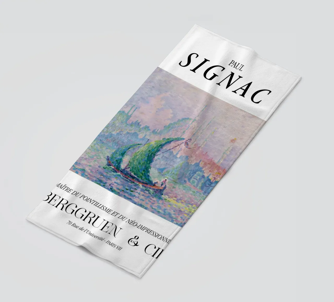 Paul Signac Venetië Mist Pointillisme Meester Berggruen strandhanddoek van NorwesClub