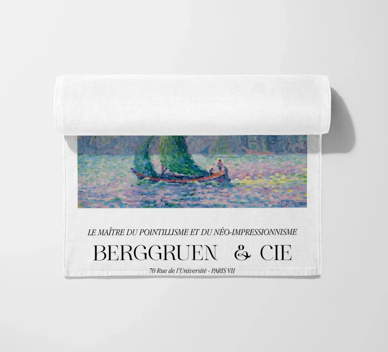 Paul Signac Venetië Mist Pointillisme Meester Berggruen strandhanddoek van NorwesClub
