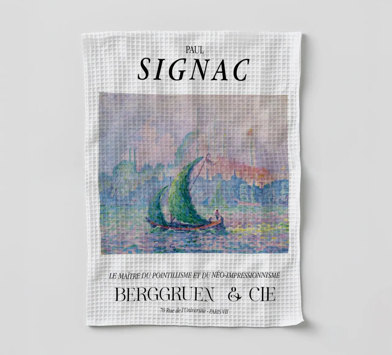 Paul Signac Venetië Mist Pointillisme Meester Berggruen theedoek van NorwesClub