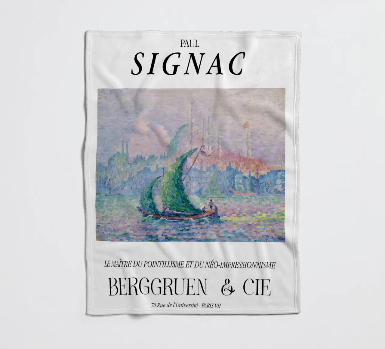 Paul Signac Venetië Mist Pointillisme Meester Berggruen fleecedeken van NorwesClub