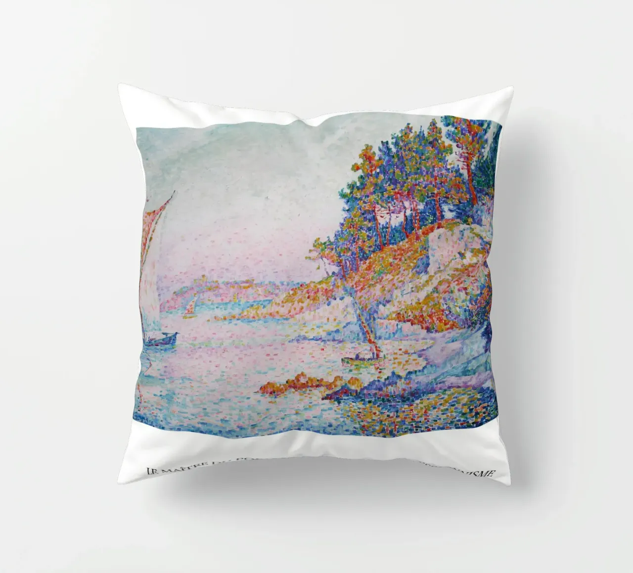 Paul Signac La Calanque Puntinismo Maestro Berggruen cuscino da NorwesClub