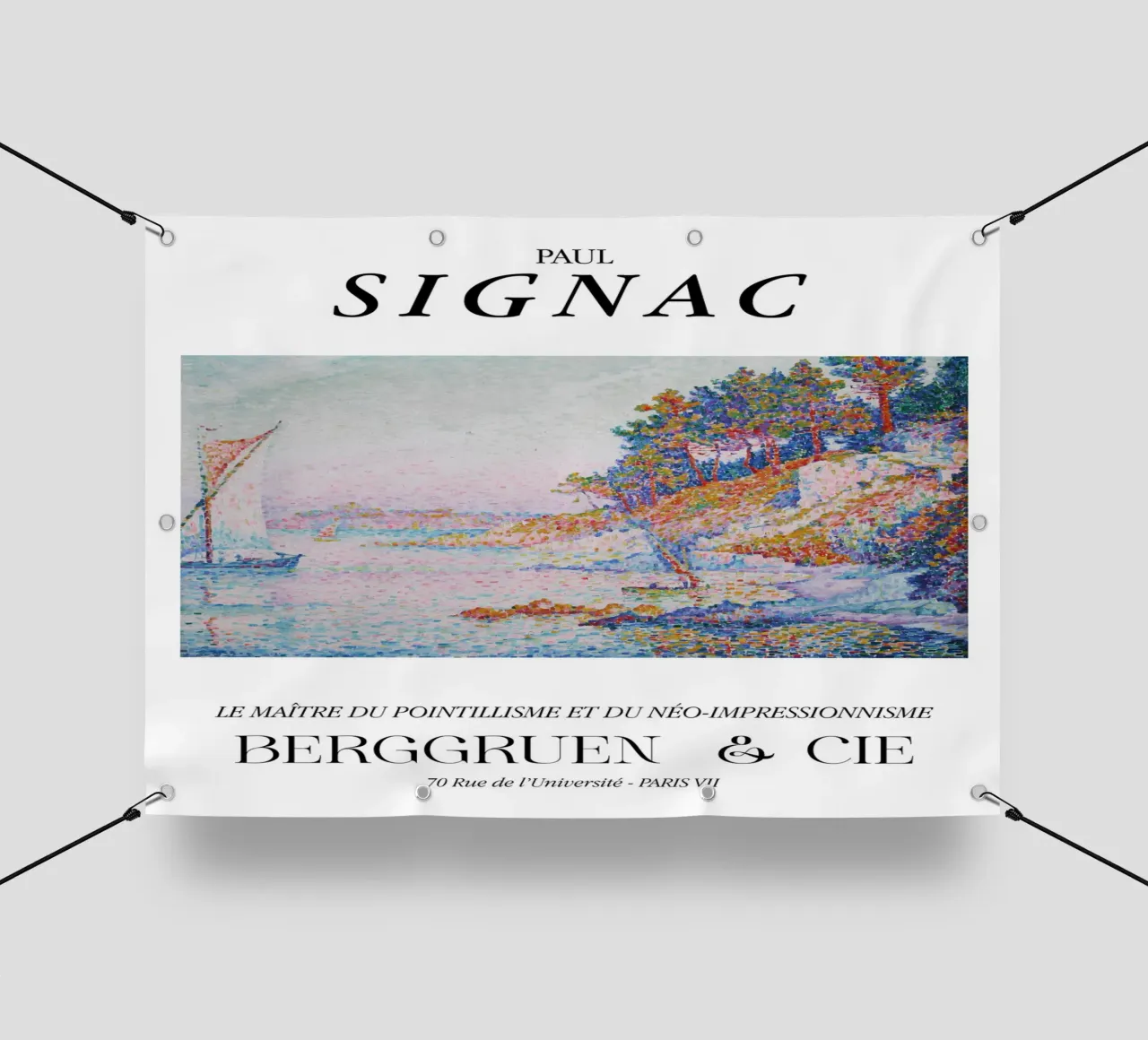 Paul Signac La Calanque Puntinismo Maestro Berggruen telo in pvc da NorwesClub