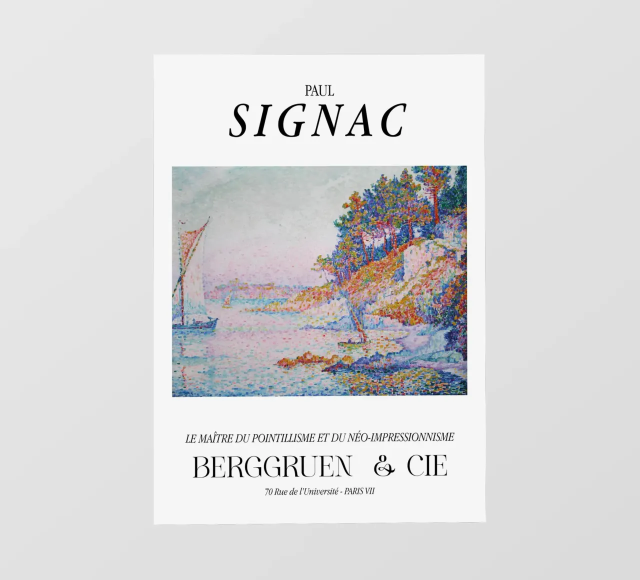 Paul Signac La Calanque Puntinismo Maestro Berggruen telo in pvc da NorwesClub
