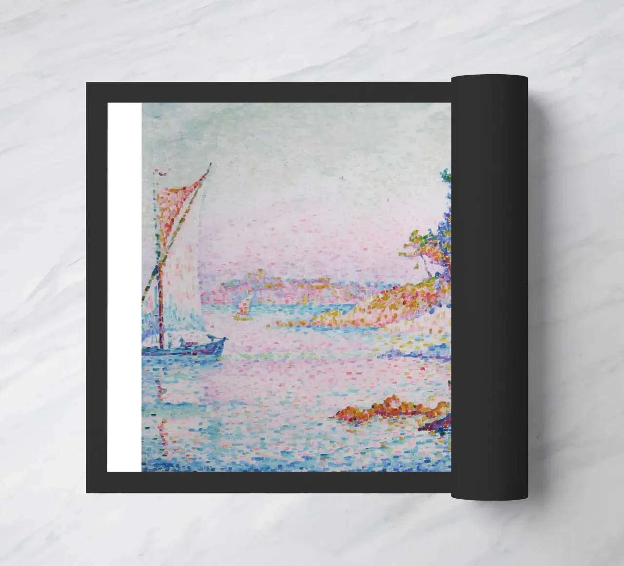 Paul Signac La Calanque Pointillisme Meester Berggruen deurmat van NorwesClub