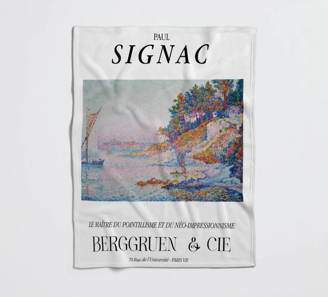 Paul Signac La Calanque Pointillisme Meester Berggruen fleecedeken van NorwesClub